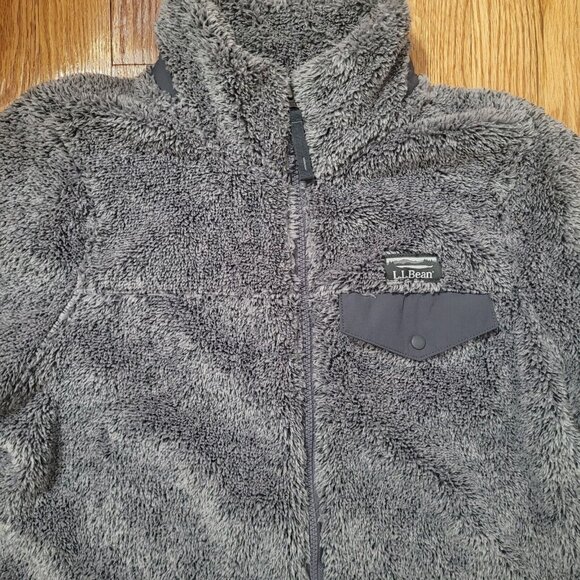L.L. Bean Hi-Pile Fleece Jacket Women's Size Medium Full Zip Jacket Soft Warm - Picture 3 of 8